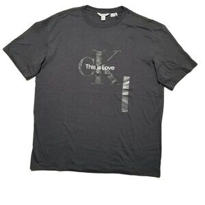 Calvin Klein Pride Relaxed Fit Monogram Logo T-Shirt Love‎ is Love Crewneck
